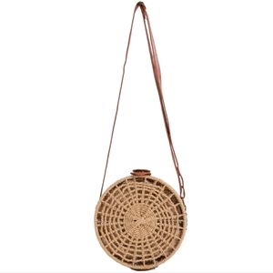 Crochet Hollow Out Round Crossbody Bag